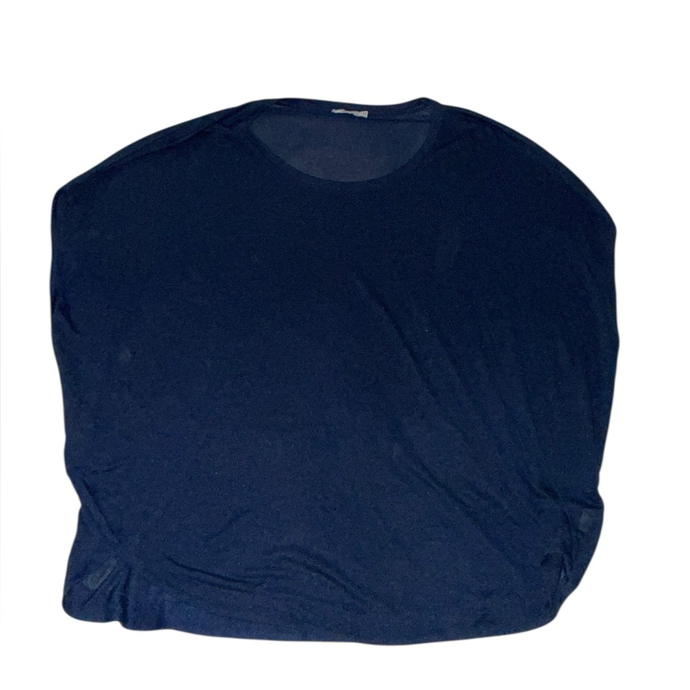 Vince Womens Navy Blue Sleeveless Oversize Flowing Blouse Top Shirt Size Medium